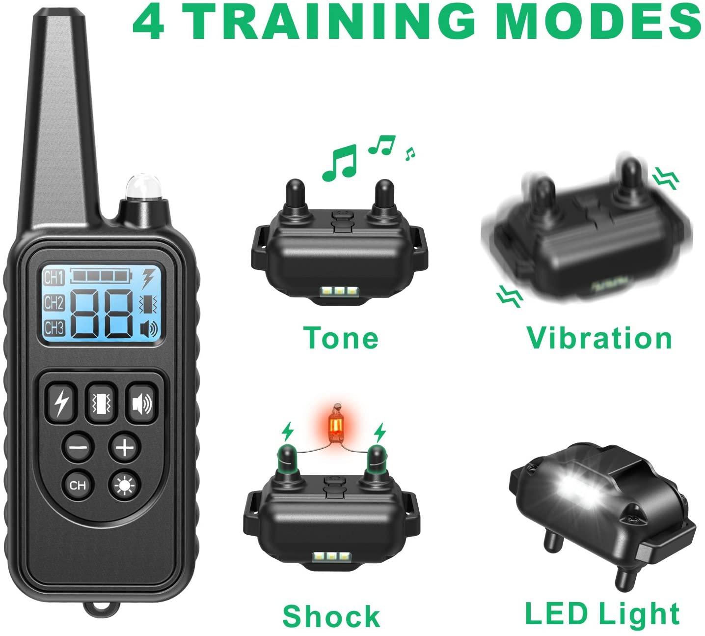 Collar- Dog Remote Training Collar - 1-3 dogs