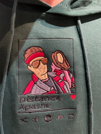 Custom Full Color Embroidered Sweatshirt&Hoodie Portrait