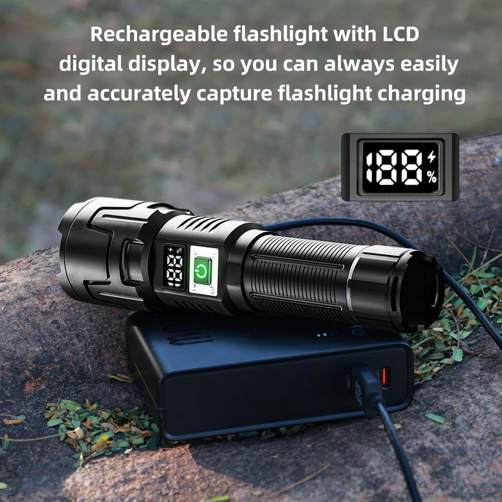 Rechargeable Flashlight High Lumens Powerful Led Flashlight