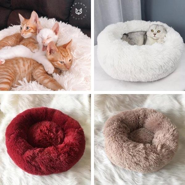 Calming Cat Bed - Original Anti-Anxiety  Cat Beds and Small Dog Beds