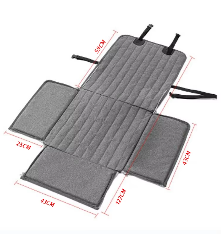 Waterproof Car Seat for Dogs - Non - Slip Protective Mat with Raised Edge Safety Belt