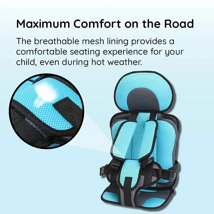 Child Car Seat | Comfortable Safe Breathable 5-Point Harness