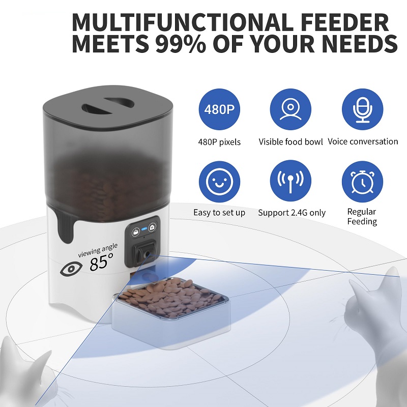 Smart Automatic Pet Feeders with Camera