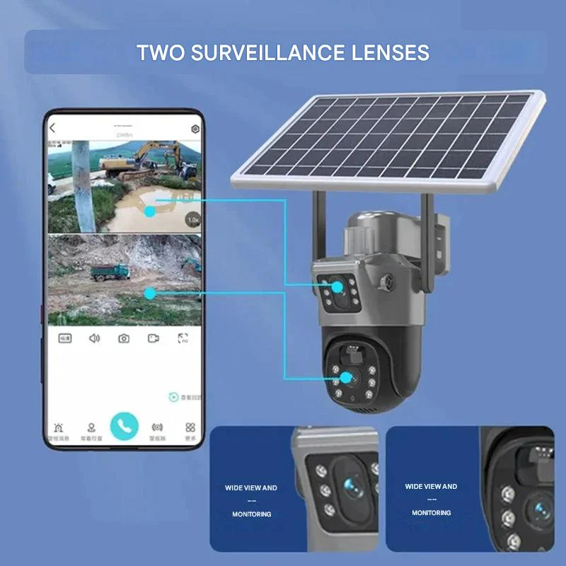 Wireless 4K Security Camera With Solar Panel