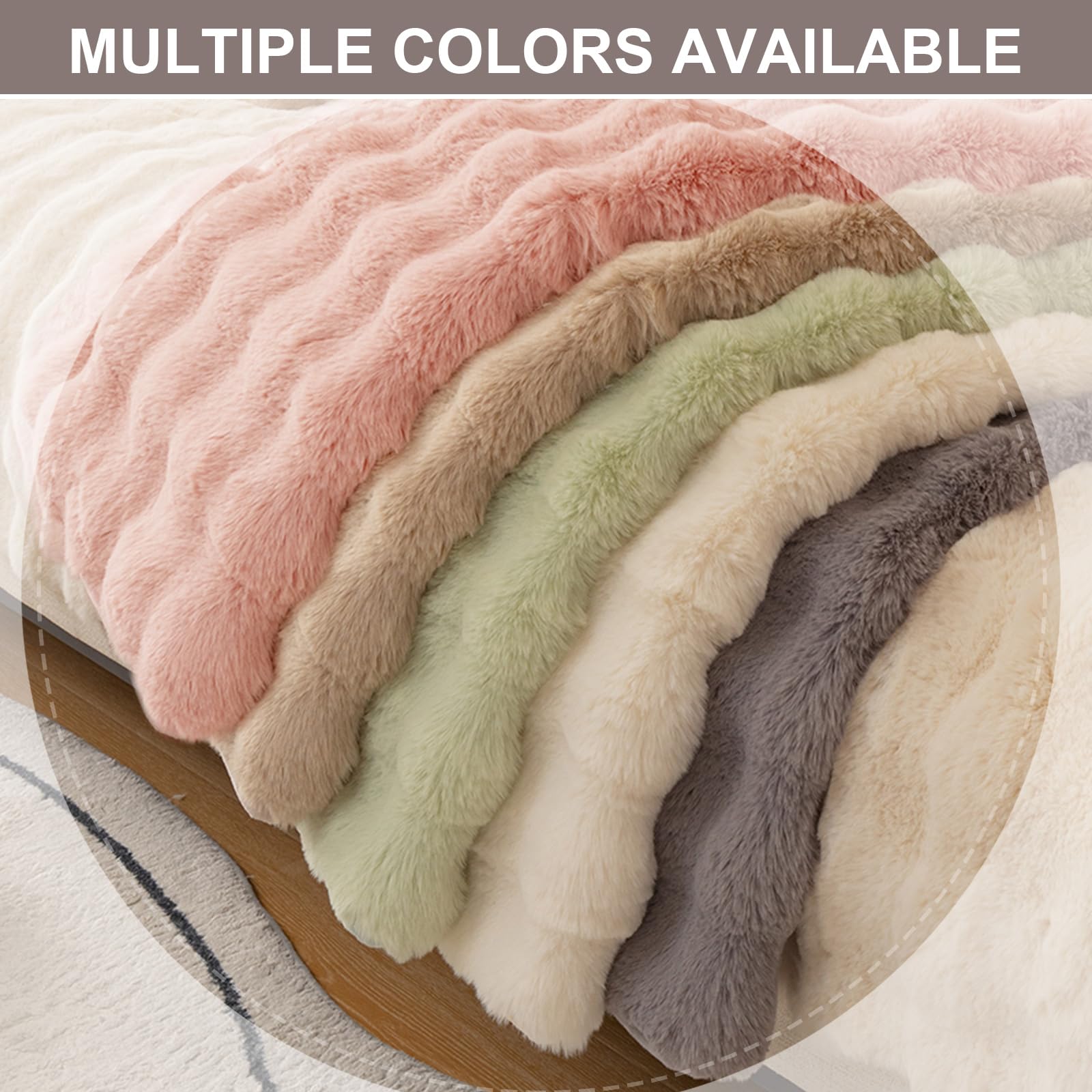Faux Fur Sofa Covers, Throws Blankets Sofa Slipcovers for Pets