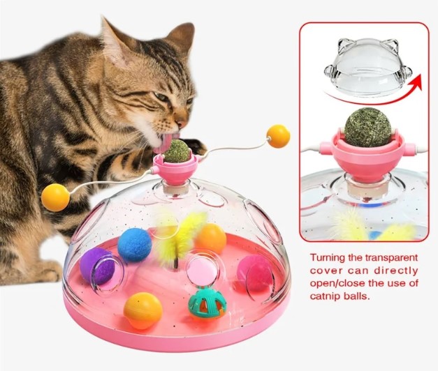 Windmill Interactive Turntable Cat Toy