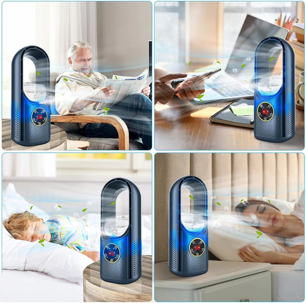 2025 Bladeless Silent Portable Air Conditioner for Home and Office