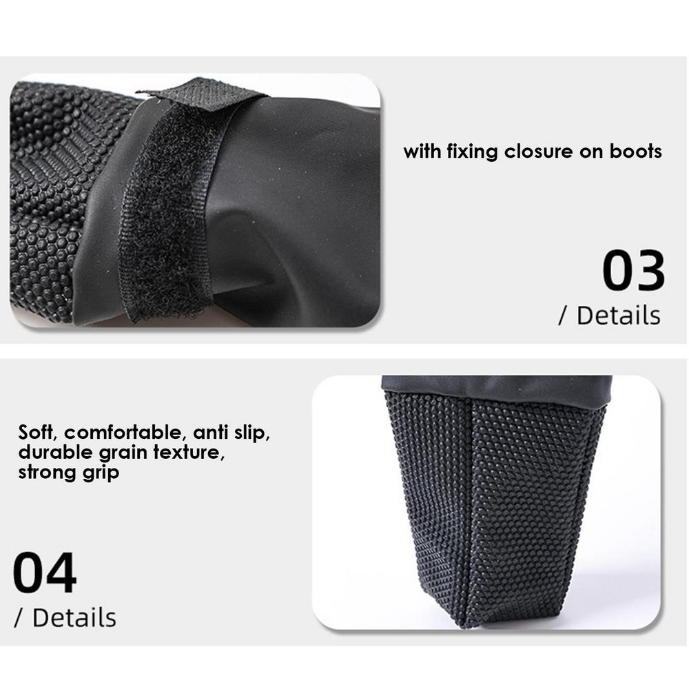 Adjustable Dog Boots, Anti-Dirty Anti-Wet Skin-Friendly Paw Protectors for Outdoor Activities