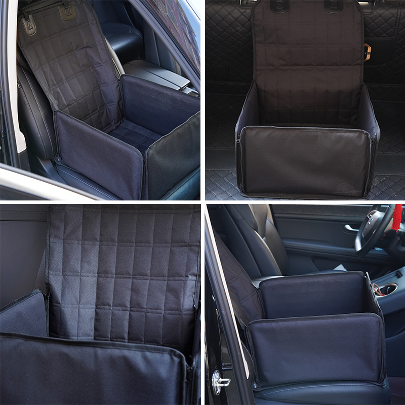 Waterproof Car Seat for Dogs - Non - Slip Protective Mat with Raised Edge Safety Belt