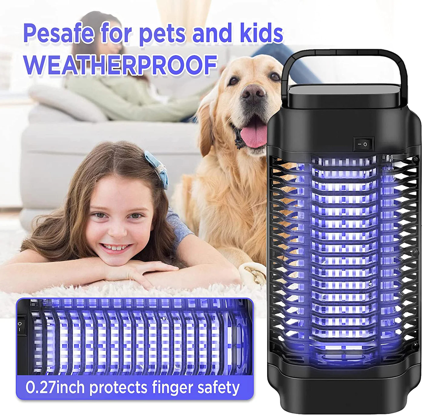 Bug Zapper - Powerful Electric Mosquito Zapper Fly Killer