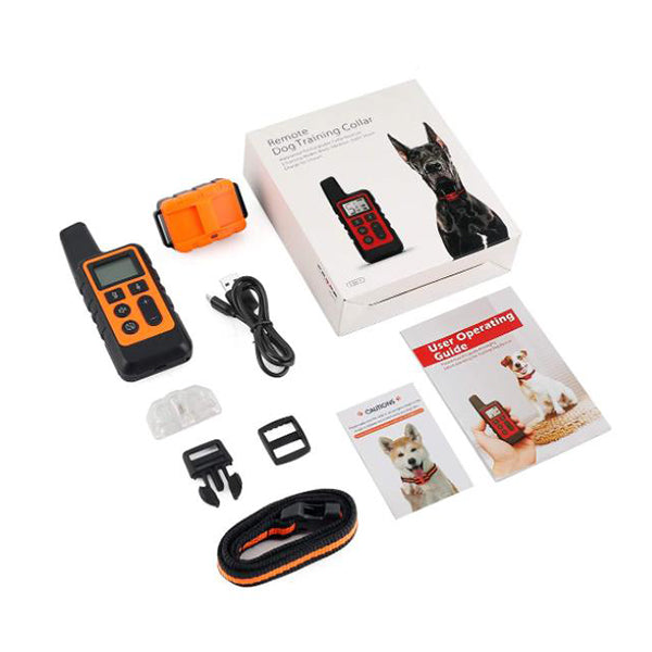 Waterproof Dog Training Collar Rechargeable Remote Electric Dog Shock Collar