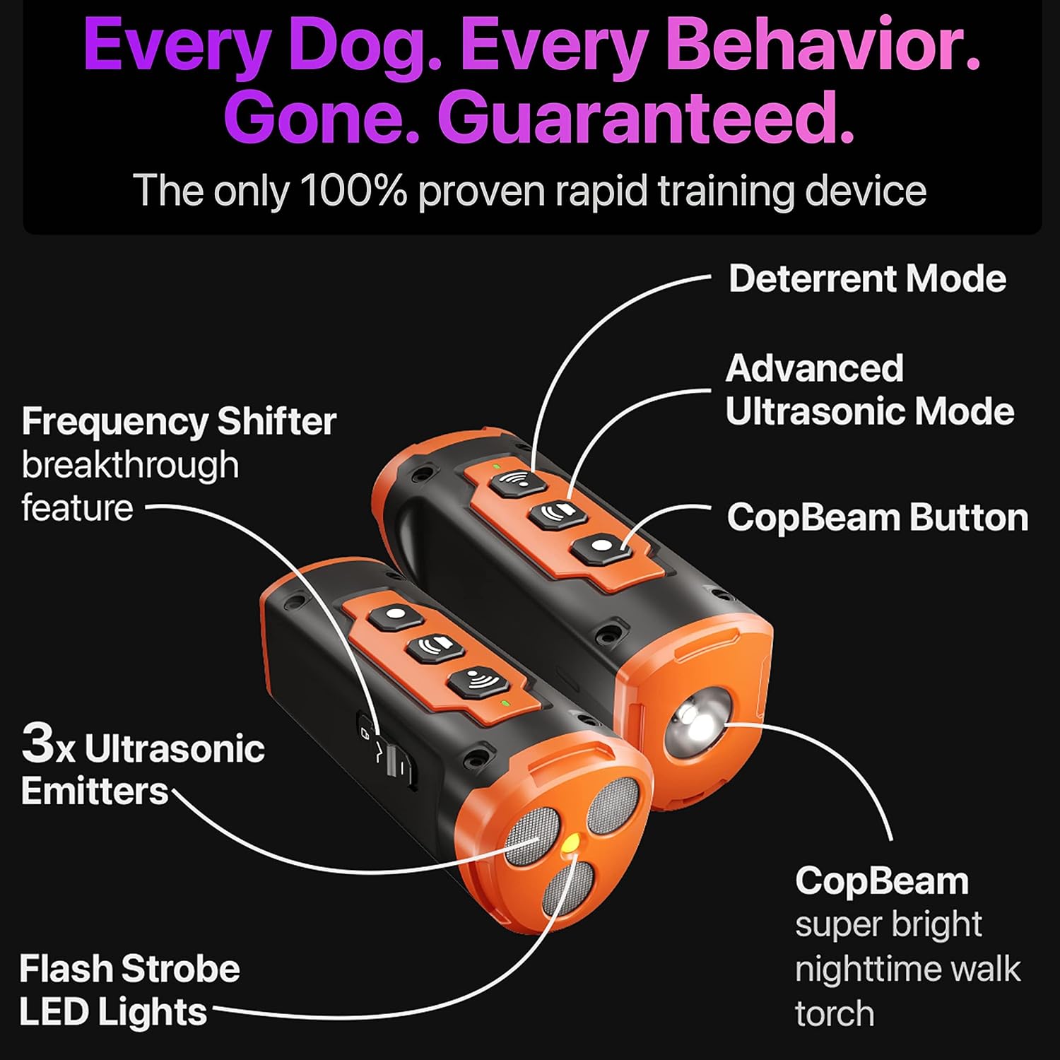 Anti Bark Device  - The Pro Rechargeable Ultrasonic Dog Trainer / Deterrent
