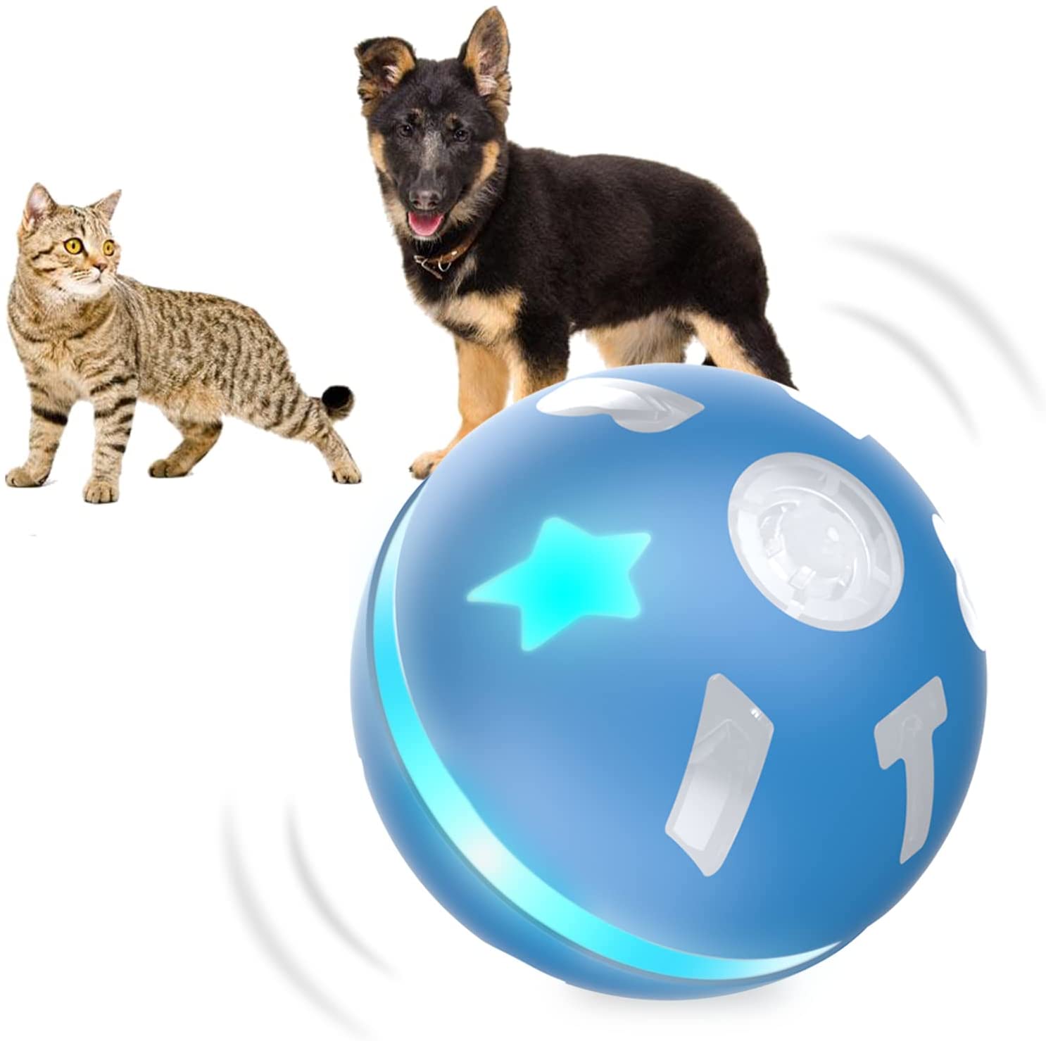 Interactive Dog Toys Dogs/Cats Balls with Motion Activated, Electric Dog Smart Ball for Medium Small Puppy
