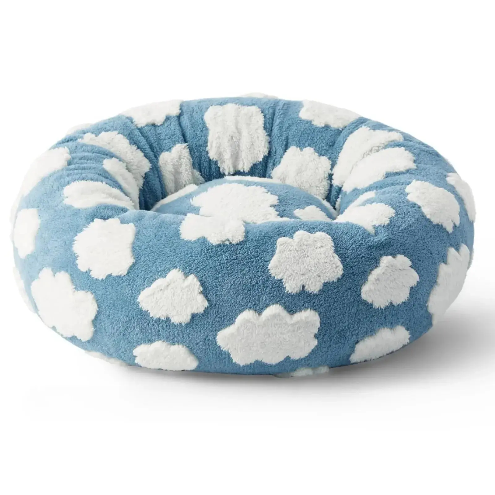 Calming Donut Dog Bed - Anti-Anxiety Plush Comfort