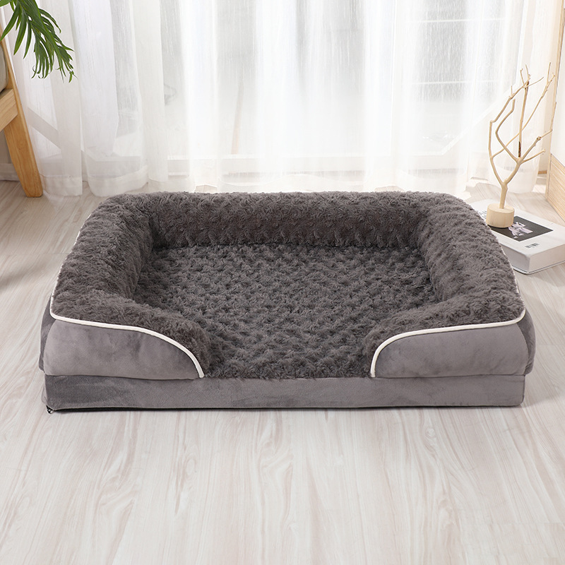 Dog Beds for Large Dogs, Orthopedic Egg Foam Dog Couch for Pet Sleeping