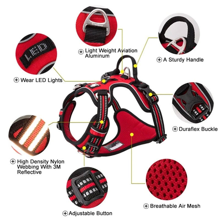 Dog Harness No Pull Nylon Reflective Pet Harness