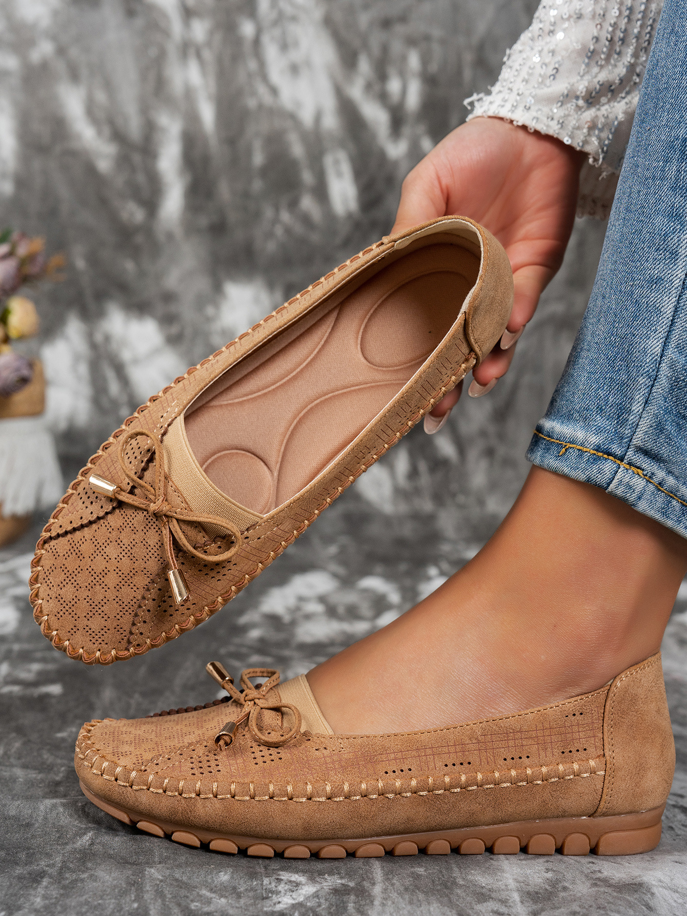 Orthopedic Leather Shoes, Lightweight Anti-Slip Breathable For Women