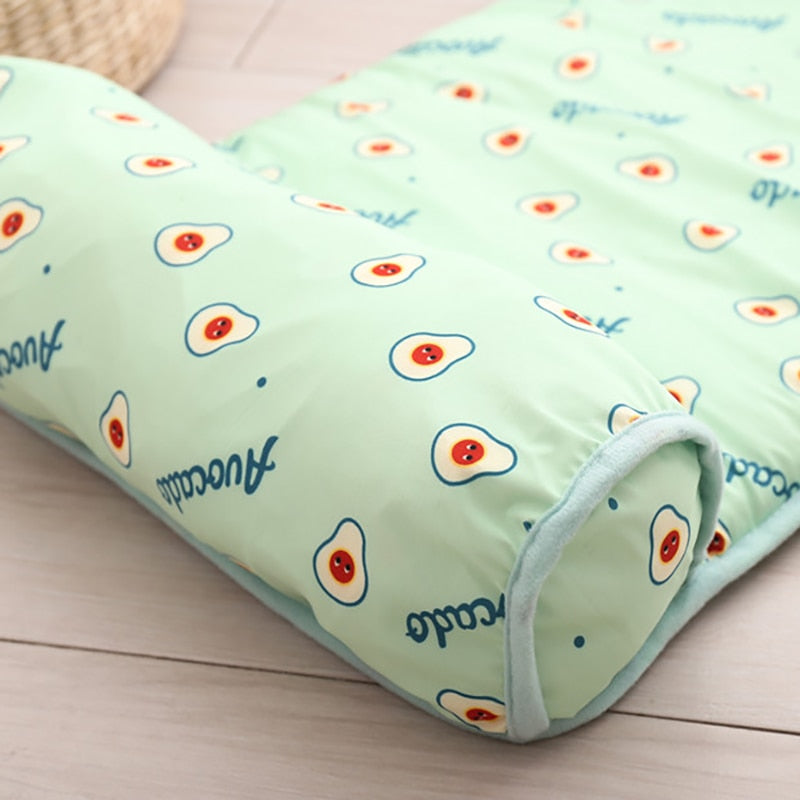 Dog Cooling Mat Breathable Bed With Pillow