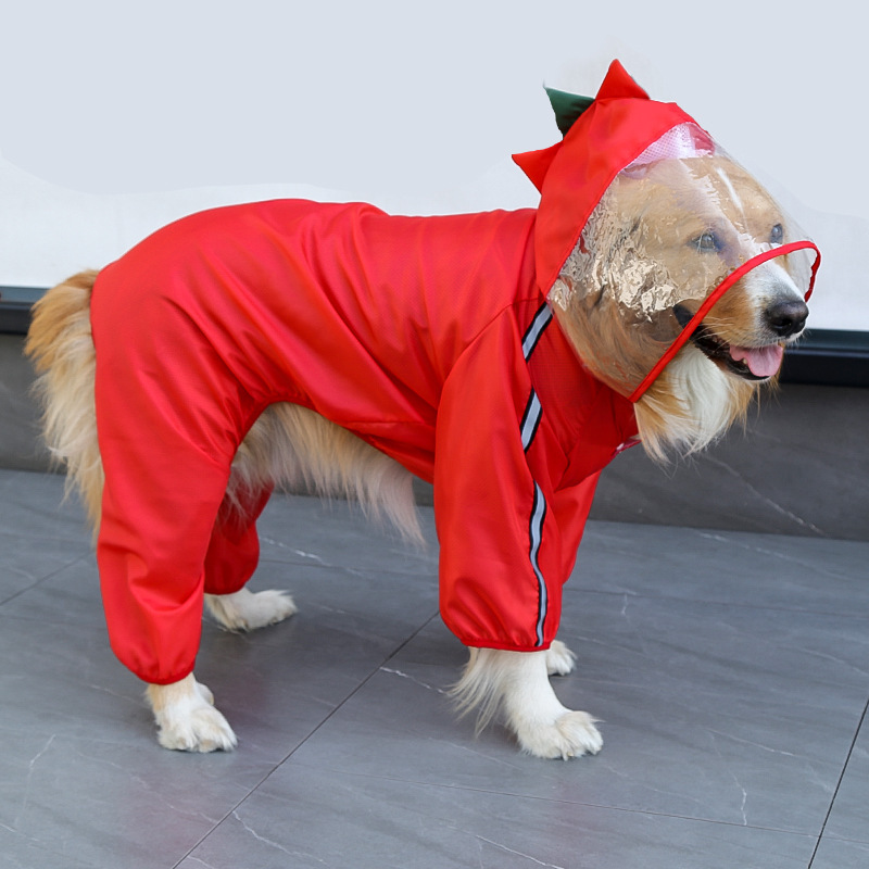 Dog Raincoat With Reflective, Waterproof Jacket With Hood