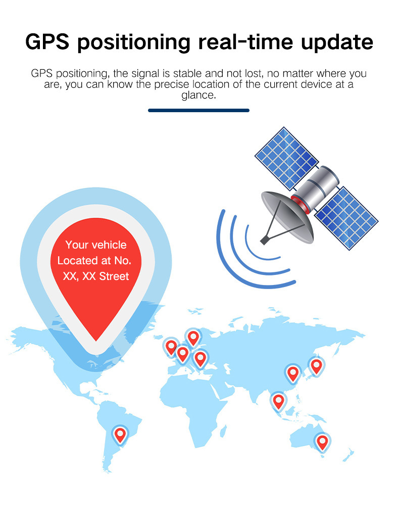 GPS Tracker for Vehicles Strong Magnetic Car Vehicle Tracking Anti-Lost,  Multi-Function GPS Mini Locator