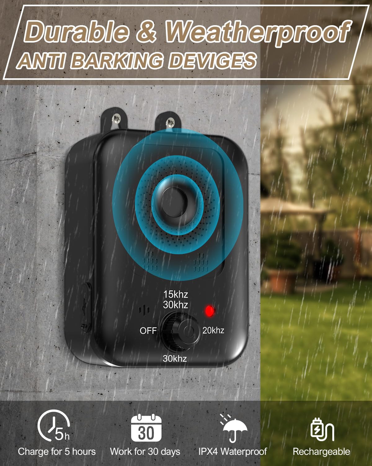 Anti Barking Devices, Auto Dog Bark Control Devices with 3 Modes