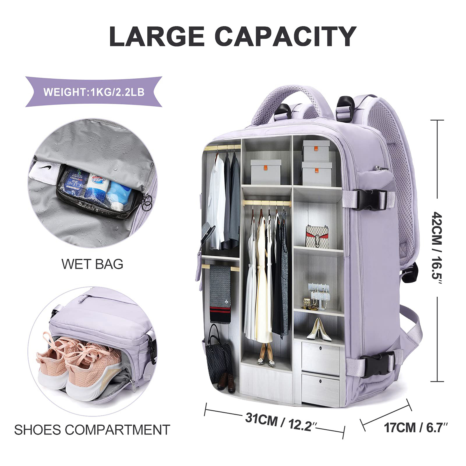 Lightweight Travel Backpack