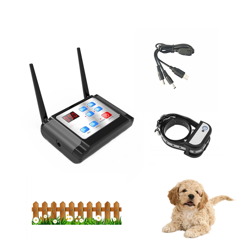 2-in-1 Wireless Dog Fence & Outdoor Training Collar, Dog Containment System