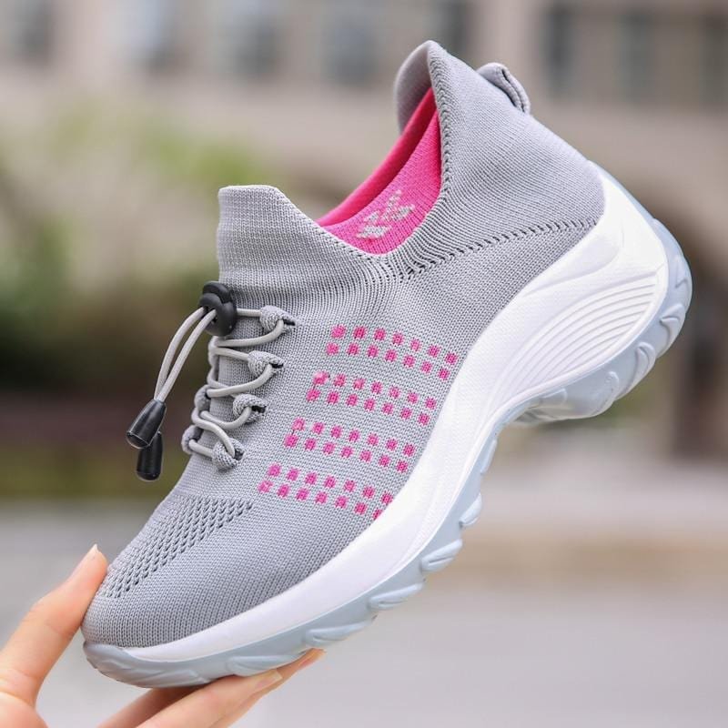 Women's Stretch Cushion Shoes Slip On Walking Shoes