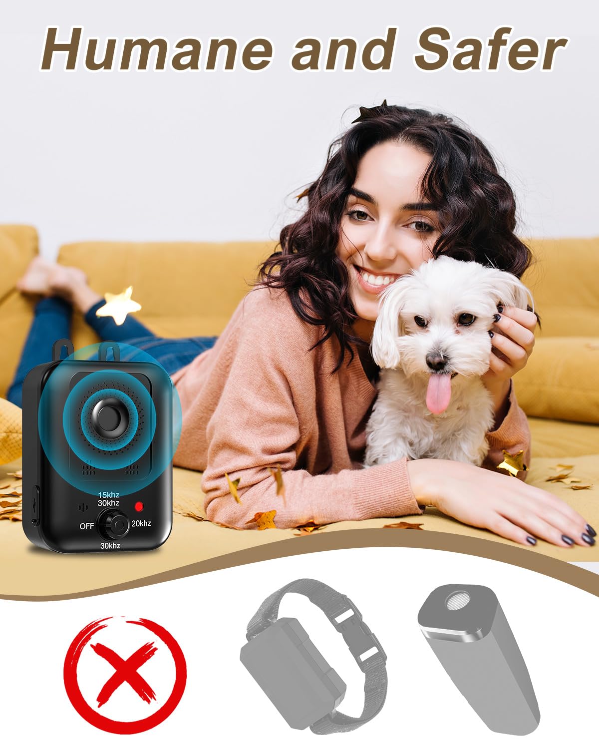 Anti Barking Devices, Auto Dog Bark Control Devices with 3 Modes