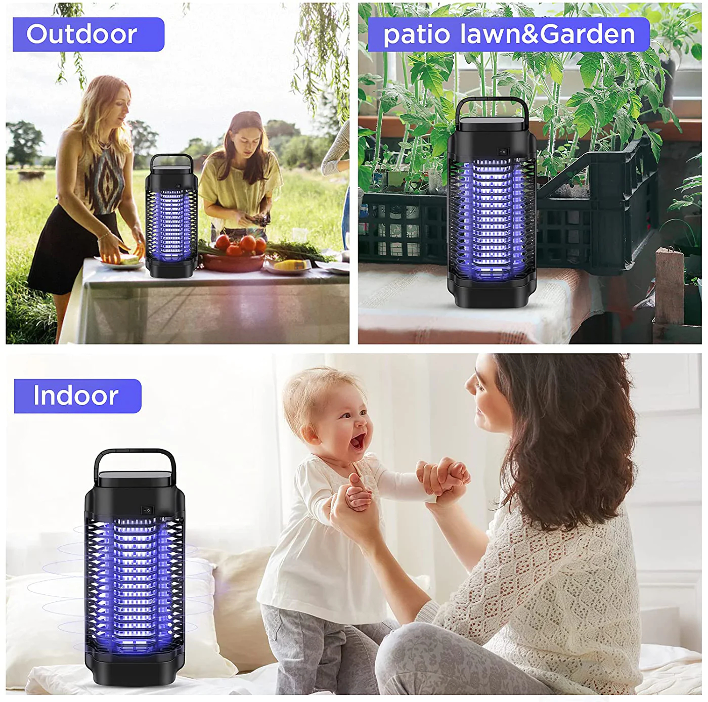 Bug Zapper - Powerful Electric Mosquito Zapper Fly Killer