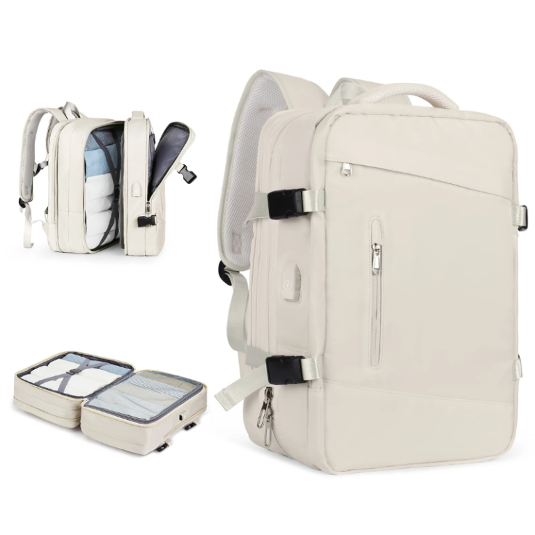 Large Backpack with Shoe Compartment,Waterproof Hiking Carry on Travel Backpack