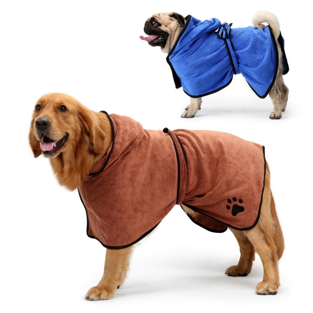 Dog Bathrobe Super Absorbent Bath Drying Towel
