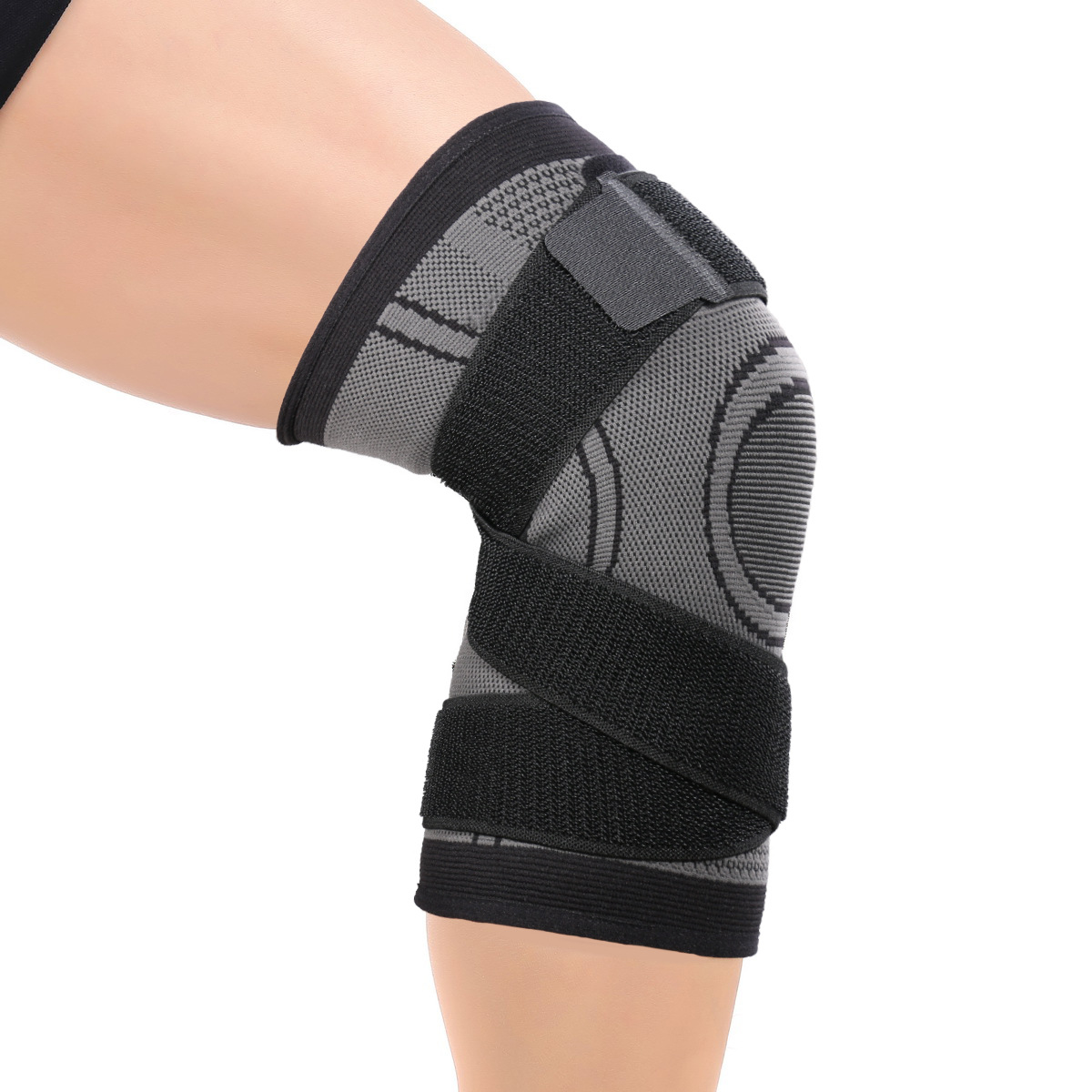 Outdoor Sports Compression Cross Strap Knee Pads Cycling Basketball Green Factory Wholesale