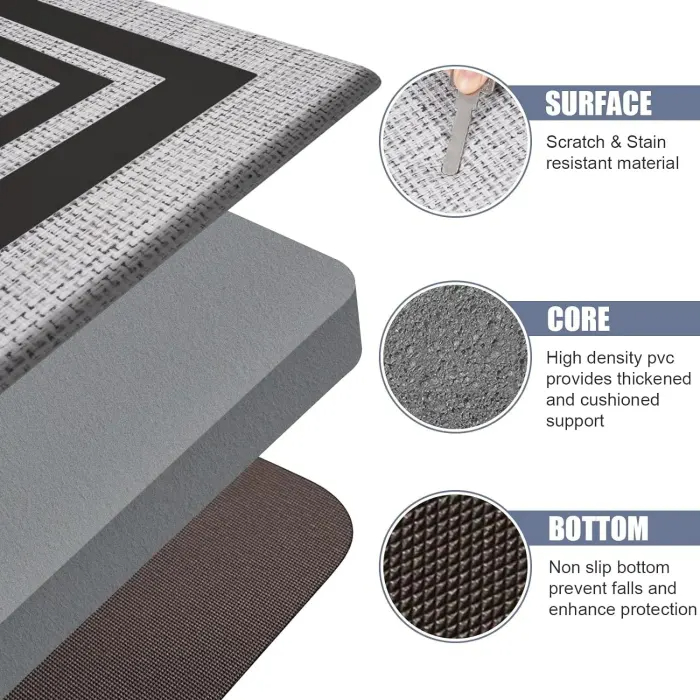 Royaleva Absorbent Anti-Slip Rug – Washable Diatomite Kitchen and Bathroom Mat