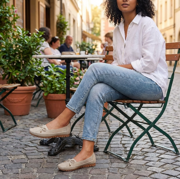 Orthopedic Leather Shoes for Women – Comfy & Anti-Slip