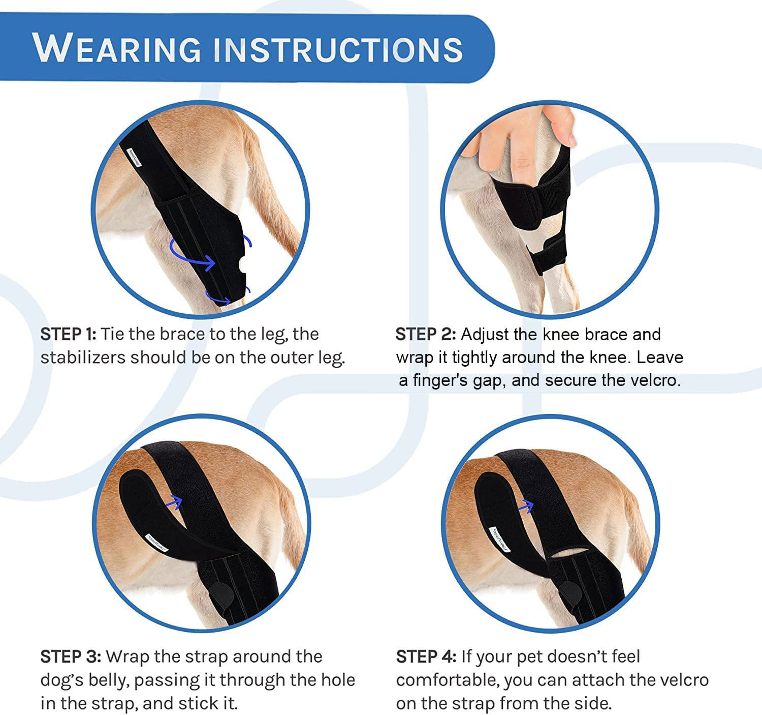 Dog Knee Brace for Torn Acl Hind Leg for Support