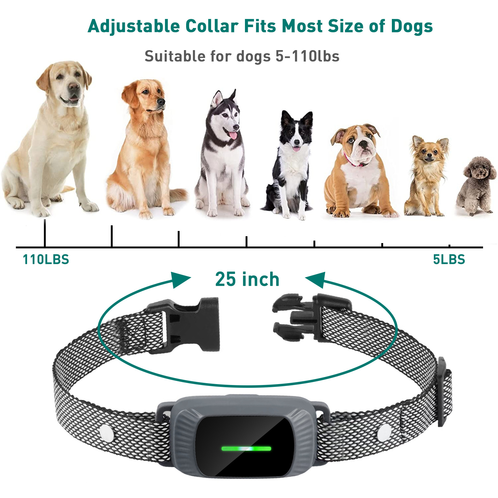 Rechargeable Dog Training Collar with Remote‑3 Safe Training Modes