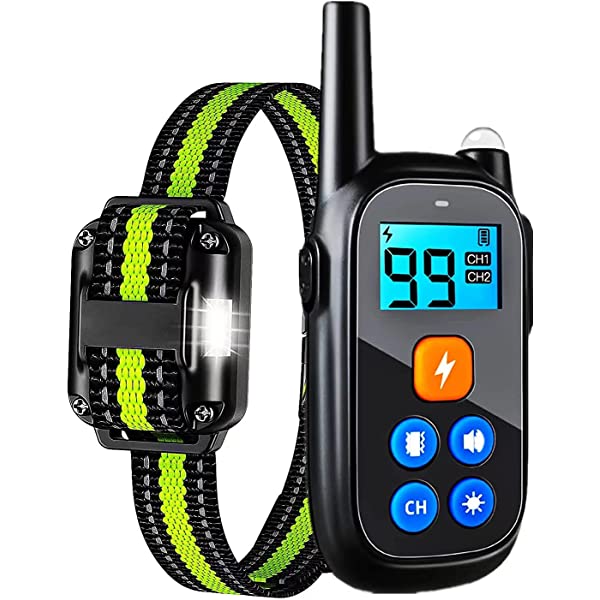 Shock Collar for Dogs, Dog Training Collar with 5 Safe Training Modes, Rechargeable Waterproof Shock Collars, for Large Medium Small Dogs with Remote Range 2600Ft, Adjustable Shock Levels