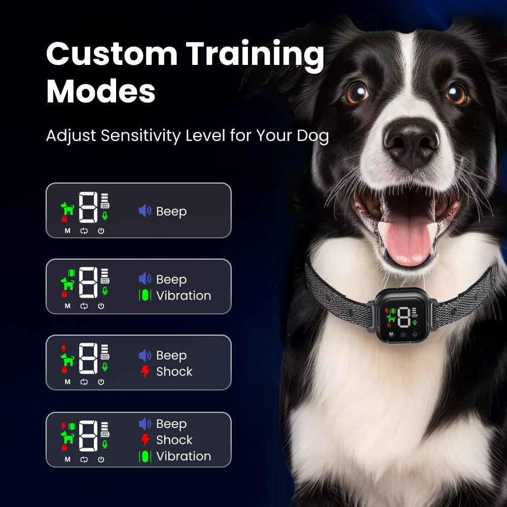 Smart Anti-Bark Dog Collar – Humane Training, Adjustable Fit, Suitable for Large & Small Dogs