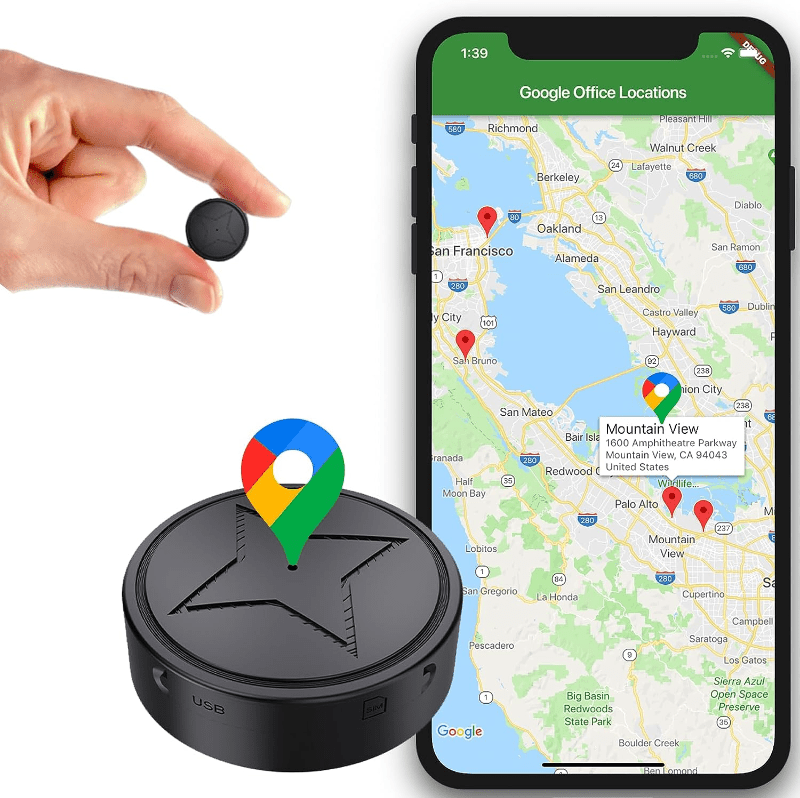 GPS Tracker for Vehicles Strong Magnetic Car Vehicle Tracking Anti-Lost,  Multi-Function GPS Mini Locator