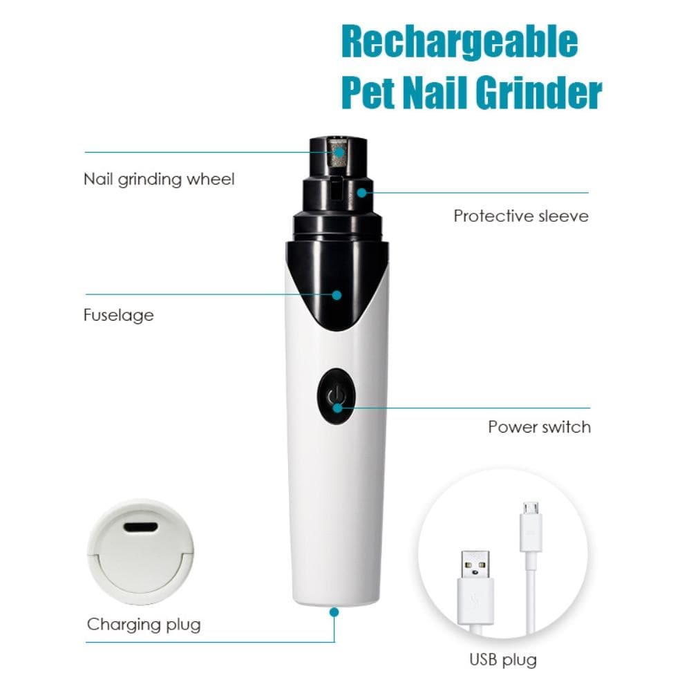 Dog Nail Grinder Rechargeable Low Sound