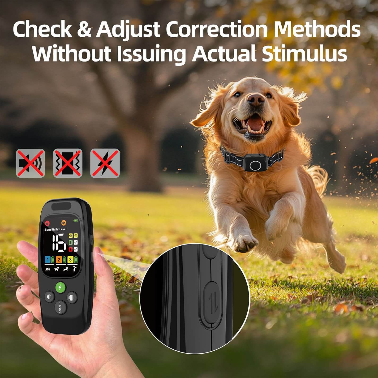 Dog Training Collar - 3-in-1 Bark Control