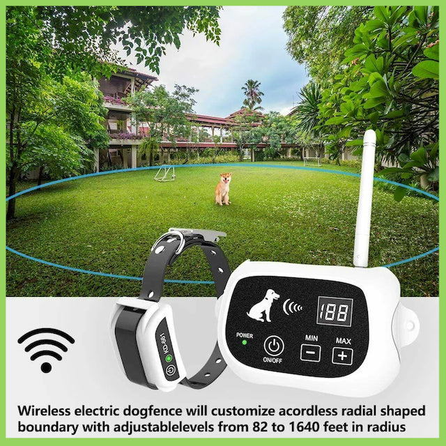 Wireless Dog Fence Waterproof Electric Dog Collar