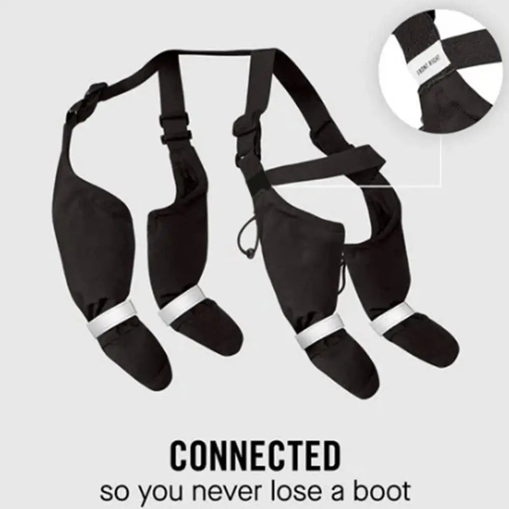 Reflective Dog Boots Shoes For Dogs Non-slip Pets Paws Protector Adjustable Walking Shoes Suspender Boots Outdoor Pet Sneakers