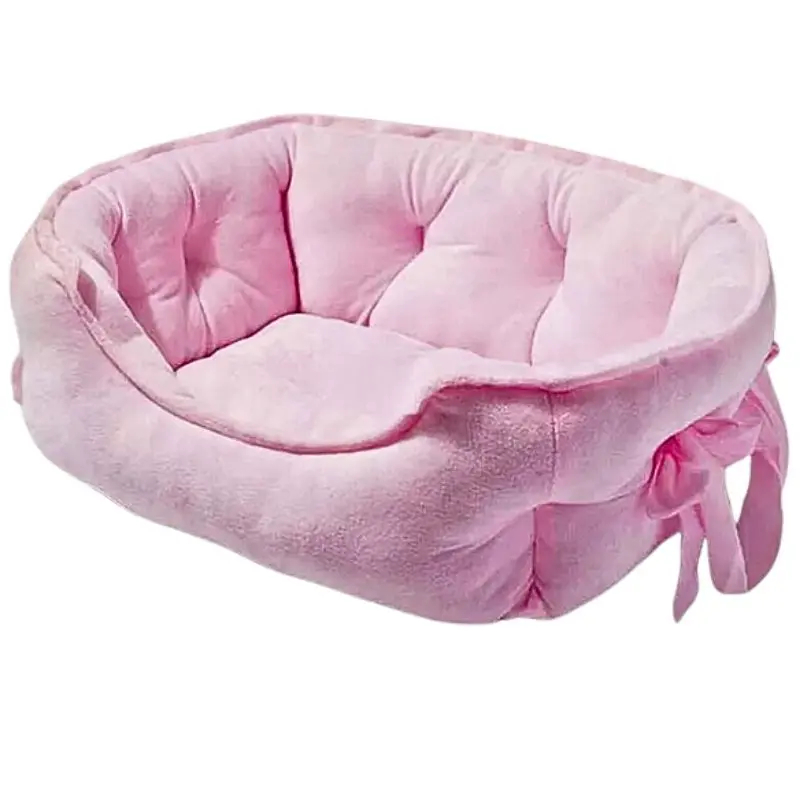 Anti-Anxiety Princess Dog Bed — Pink, Soft, Washable