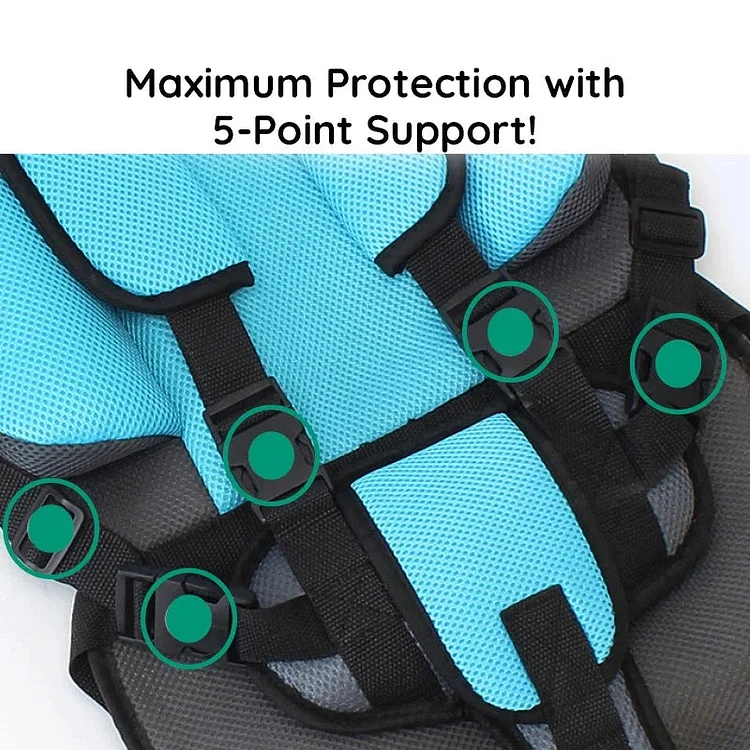 Child Car Seat | Comfortable Safe Breathable 5-Point Harness