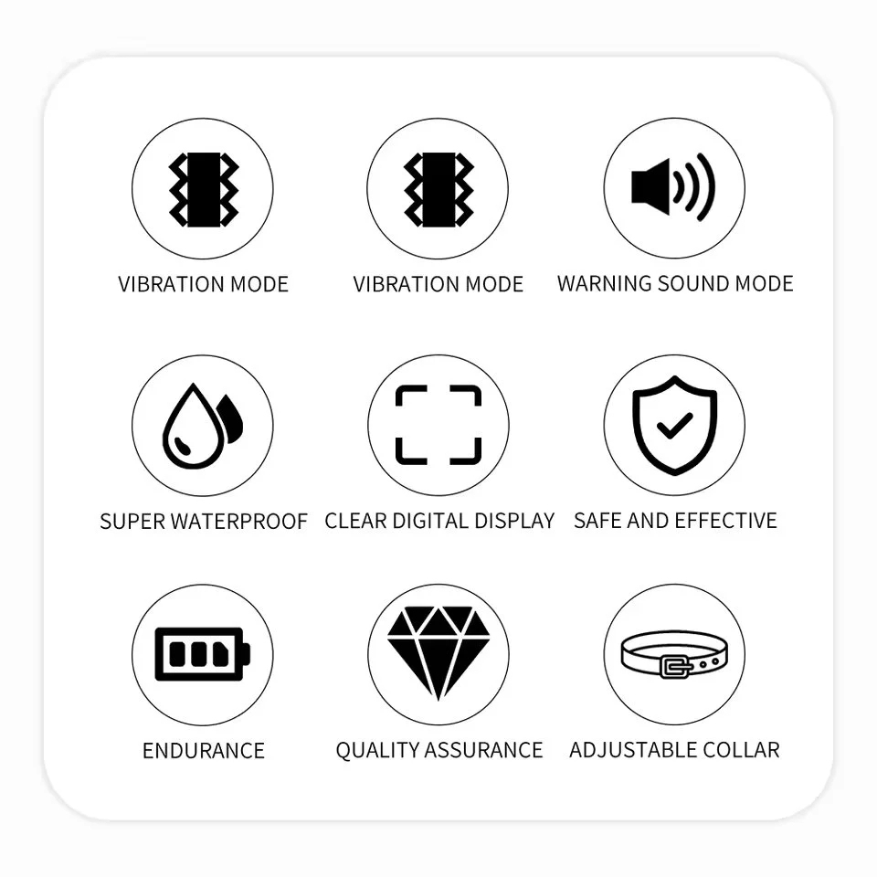 Waterproof Rechargeable Dog Bark Training Collar