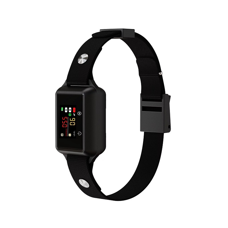 Intelligent Bark Collar, IP68 Waterproof Rechargeable Anti Bark Stop Bark Dog Collar with Beep Vibration Shock
