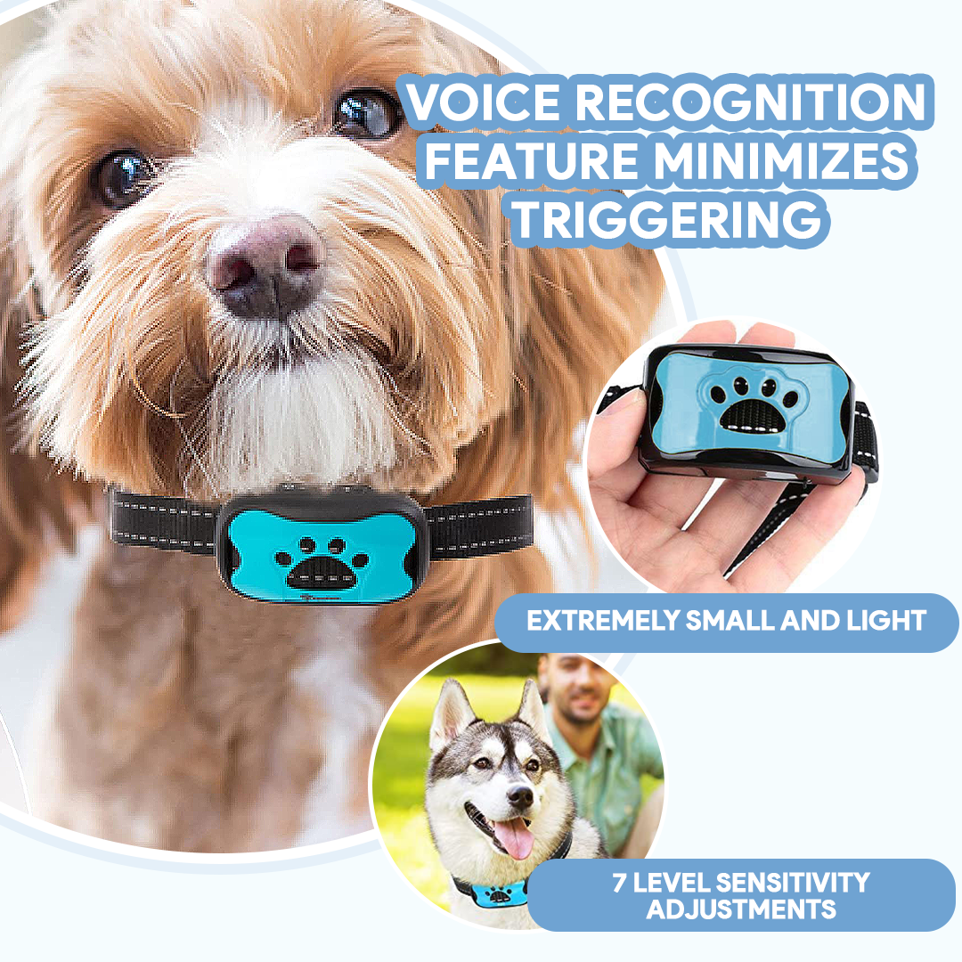 Anti-Bark Dog Collar，How To Stop Dog From Barking, Humane Rechargeable Anti-Bark Collar