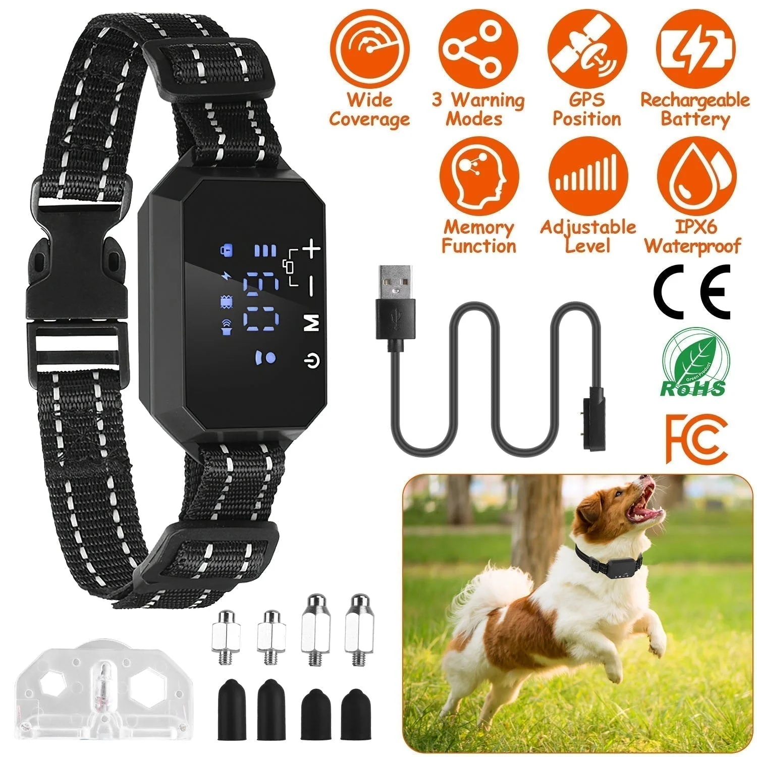 1000m GPS Wireless Dog Fence Containment System